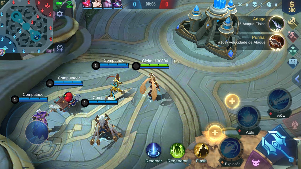 Imagem da tela dos inicial do jogo.